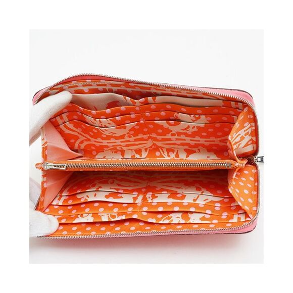 Pre Loved Hermes ZipAround Leather Wallet Women Pink - Picture 5 of 8